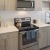 a kitchen with stainless steel appliances