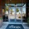 a building with glass doors