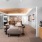 a lounge with seating tables and a coffee machine